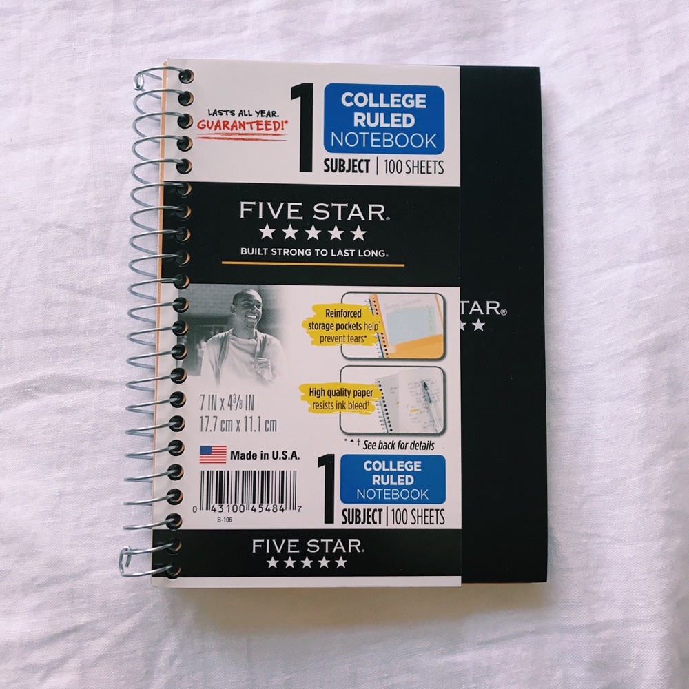 Five Star notebook BLACK
